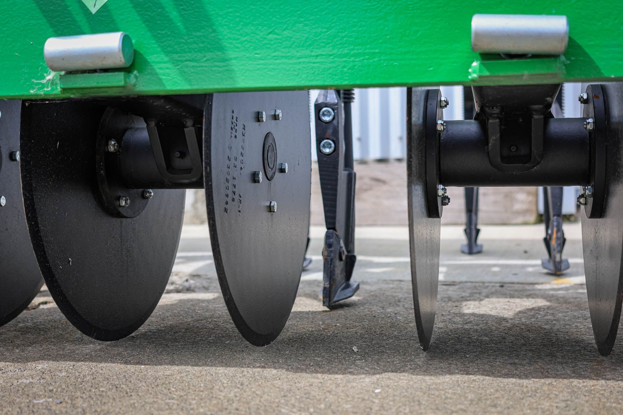 GrassFarmer® disc coulters designed to cut through surface trash and crop residue for uninterrupted sowing